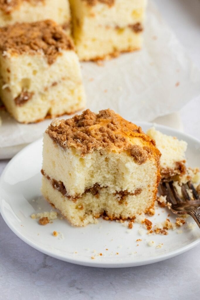 A Slice of Homemade Starbucks Coffee Cake