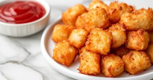 Air fryer tots in plate