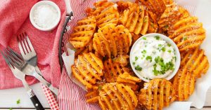 Air fryer waffle fries