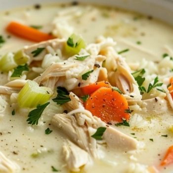 Chicken Lemon Rice Soup