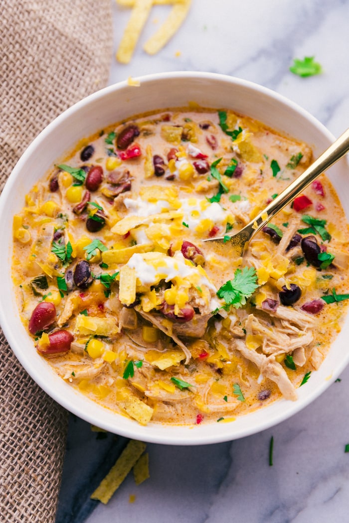 Crockpot Chicken Tortilla Soup