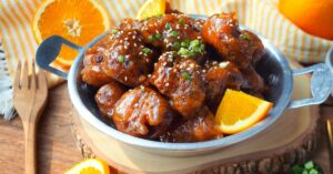 Homemade Deep Fried Chicken with Orange Juice