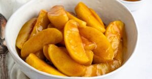 Homemade Fried Apples in a Bowl