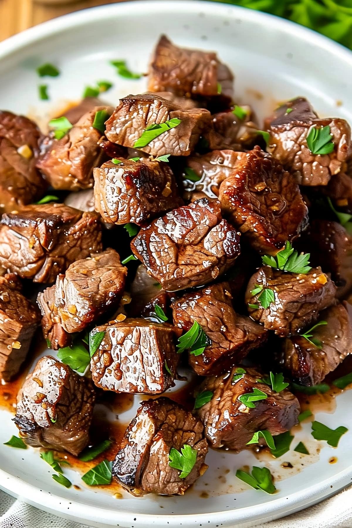 Savory homemade garlic butter steak bites