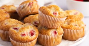 Homemade Sweet and Fluffy Strawberry Banana Muffins