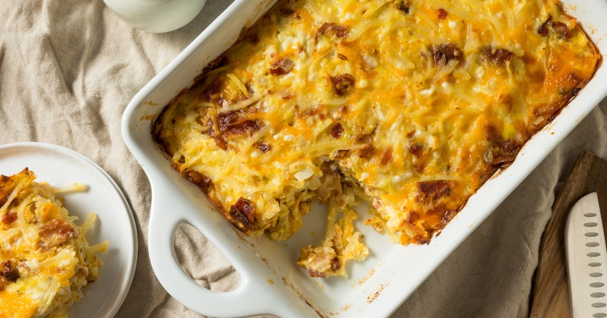 Homemade Bacon Amish Breakfast Casserole