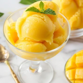 Mango Sorbet (4-Ingredient Recipe)