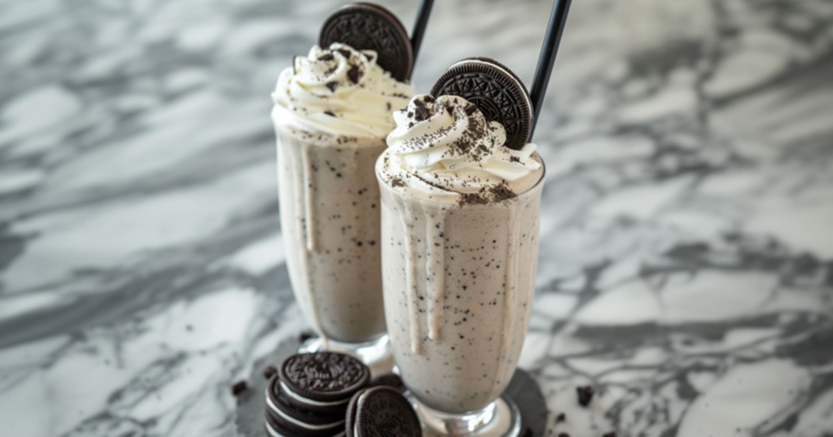 Oreo Shakes on a table