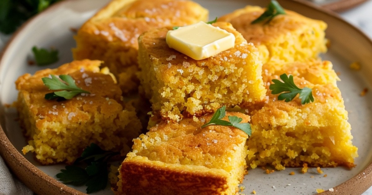 Old Fashioned Ranch Cornbread (3-Ingredient Recipe)
