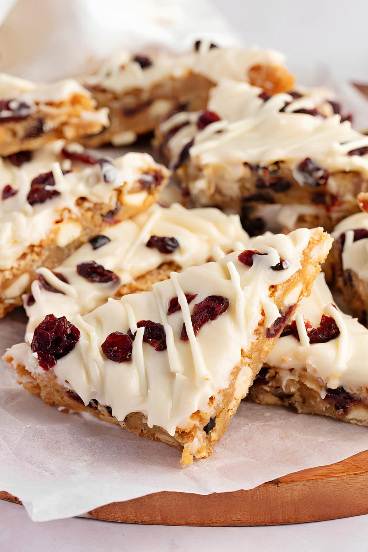 Triangle Sliced Cranberry Bliss Bars