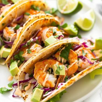 Shrimp Tacos with Shrimp Taco Sauce