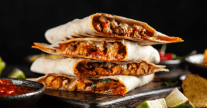 Chicken Quesadillas with Paprika and Cheese