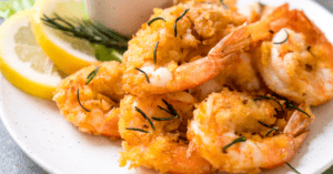 Homemade Red Lobster Coconut Shrimp with Lemons