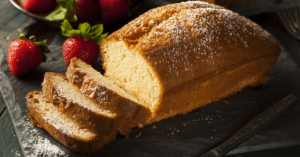 Honey Beer Bread with Strawberries