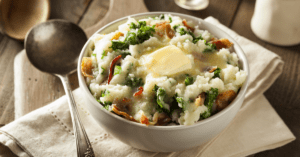 Traditional Irish Mashed Potatoes Colcannon